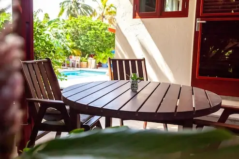 View of the pool from Pariba